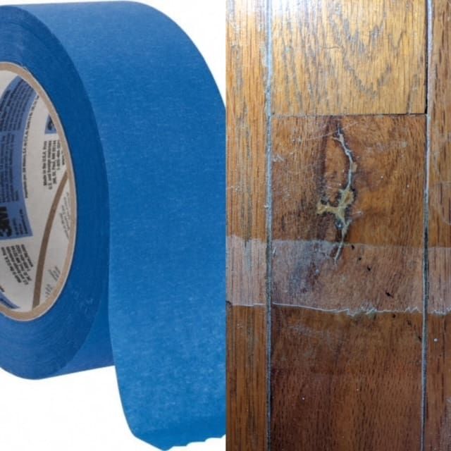 Can I put tape on my hardwood floors?